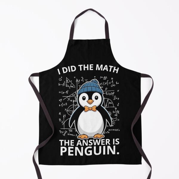Aperçu de l'œuvre I Did the Math the Answer Is Penguin, Funny Math Nerd Gift, Cute Penguin Lover Graphic créée et vendue par NewaveBoutique.