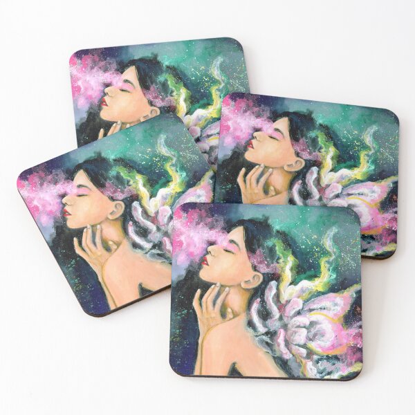 Item preview, Galaxy Portrait Painting designed and sold by ArtByKiraQuinn.