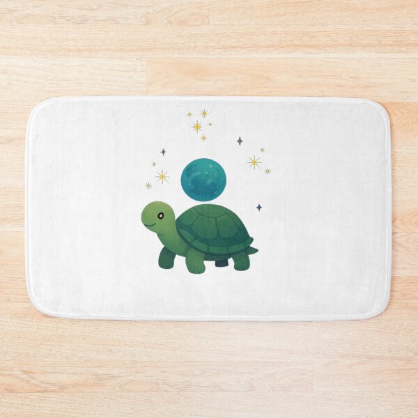 Item preview, Cosmic Turtle Guardian – Cute Space Animal Illustration designed and sold by ELVIN DESIGNS.