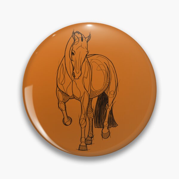 Item preview, Dressage Horse Sketch-Renvers designed and sold by DappledMoon.
