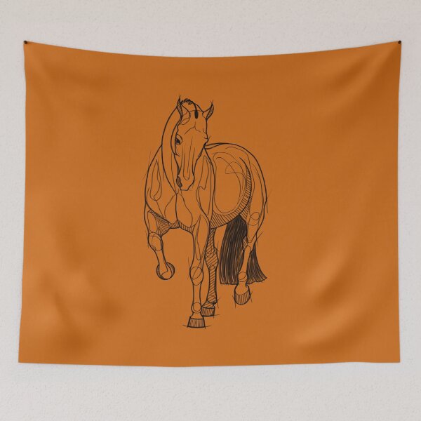 Item preview, Dressage Horse Sketch-Renvers designed and sold by DappledMoon.