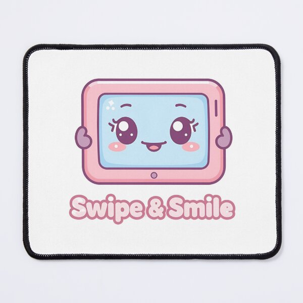 Item preview, Swipe & Smile – Cute Kawaii Tablet Buddy designed and sold by Smile-AlNo.