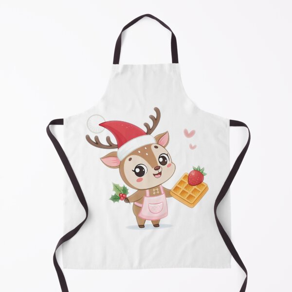 Item preview, Cute Christmas Reindeer with Waffle – Sweet Holiday Joy by Vivo Studio Reindeer with Cupcake – Sweet Christmas Magic by Vivo Studio designed and sold by VivoStudio.