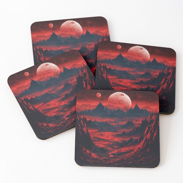 Item preview, Crimson Mountains of the Distant Realm designed and sold by Mars Outpost Outfitters.
