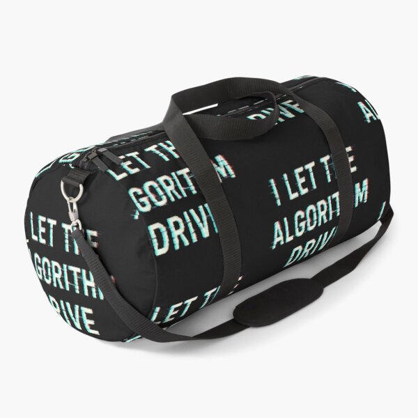 Item preview, I Let the Algorithm Drive – Glitch Tech Typography Quote designed and sold by Snark & Spark.