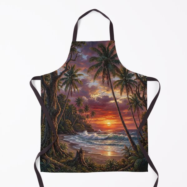 Item preview, Sunset Beach Tropical Palm Tree designed and sold by Fateh-Kro ⭐⭐⭐⭐⭐.
