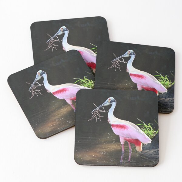 Item preview, Roseate Spoonbill Gathering Twigs designed and sold by richardbryce.