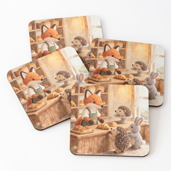 Item preview, Whimsical Woodland Bakery Friends designed and sold by ArtComixHaven.