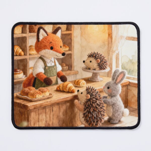 Item preview, Whimsical Woodland Bakery Friends designed and sold by ArtComixHaven.