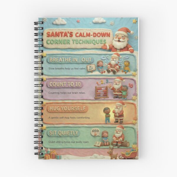 Item preview, Santa Classroom Illustration-Santa’s Calm-Down Corner Techniques designed and sold by sashica.