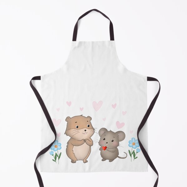 Item preview, Cute Mouse Giving a Heart to Hamster – Valentine’s Love designed and sold by LiudmylaMaika.