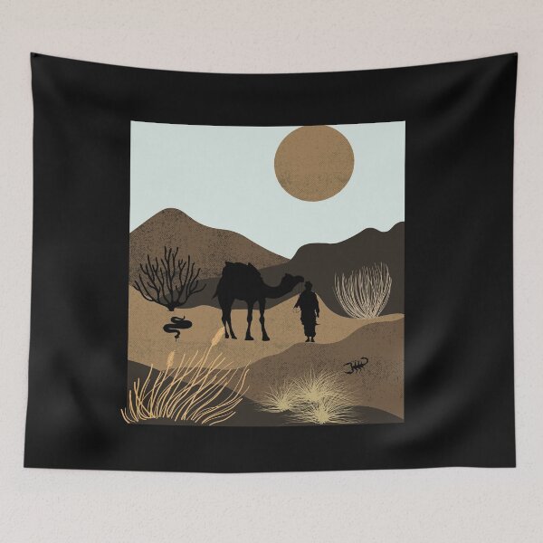 Item preview, A lonely wanderer in the desert- for travel lovers designed and sold by Lovelalaland.