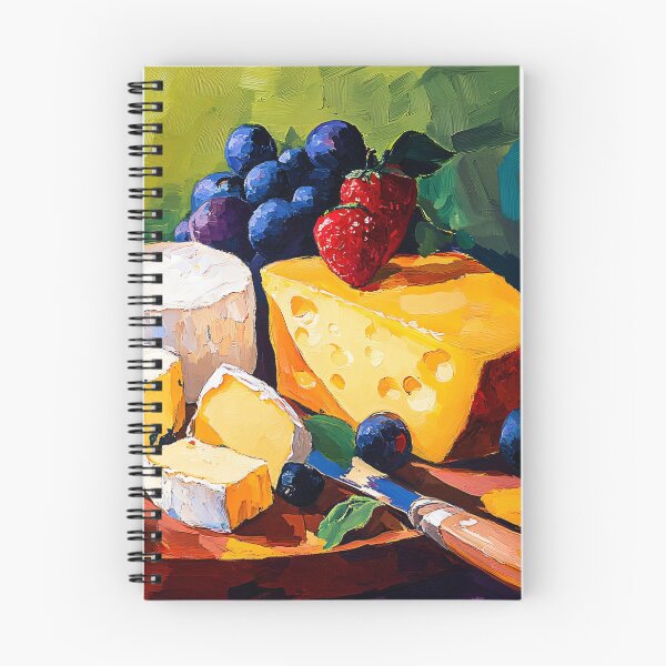 Item preview, A Colorful Cheese Platter with Grapes and Strawberries Celebrating Freshness and Visual Delight designed and sold by OlfactoART Studio.