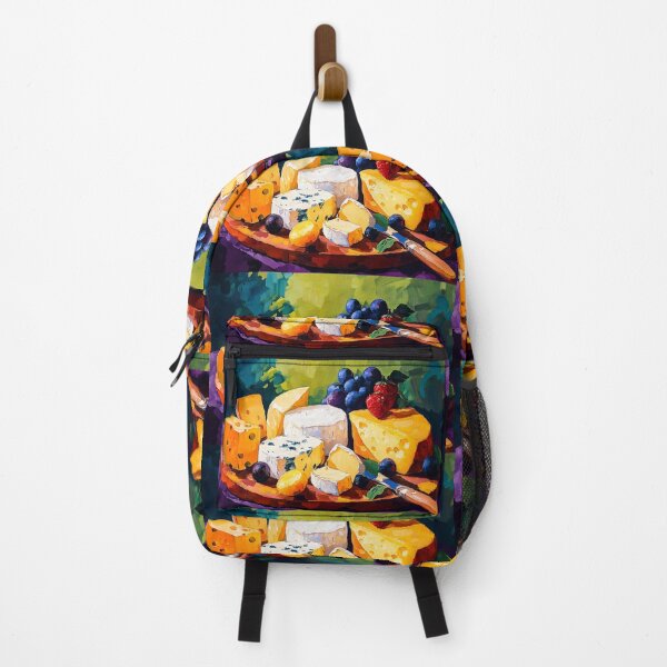 Item preview, A Colorful Cheese Platter with Grapes and Strawberries Celebrating Freshness and Visual Delight designed and sold by OlfactoART Studio.