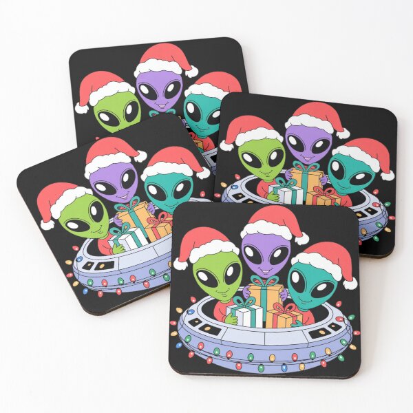 Item preview, Cute Aliens Christmas UFO Abduction Funny Holiday Gift designed and sold by DailySparks.