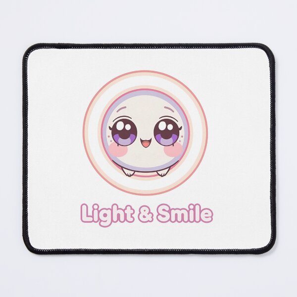 Item preview, Light & Smile – Cute Kawaii Ring Light Buddy designed and sold by Smile-AlNo.