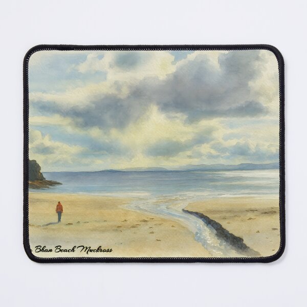 Item preview, Tra Bhan Beach Muckross Kilcar Co Donegal Watercolor designed and sold by OliDesigns.