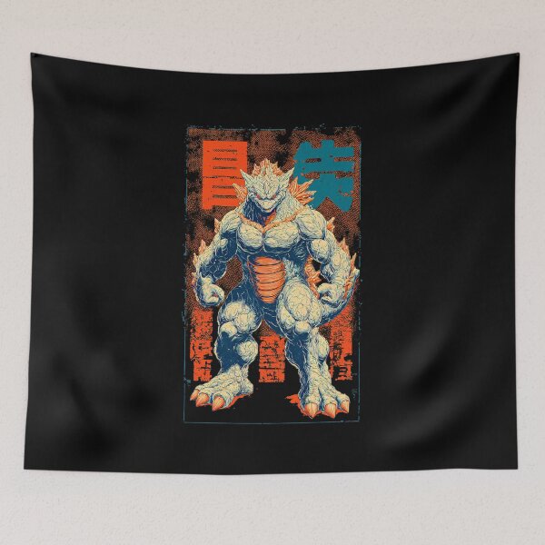Item preview, Reptilian Titan Kaiju – Vintage Japanese Monster Art designed and sold by VYNROX.