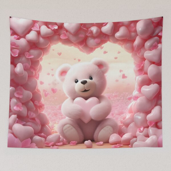 Item preview, Cute Valentine Teddy Bear Design | Sweet Valentine's Day Teddy Bear designed and sold by BearBrushDesign.