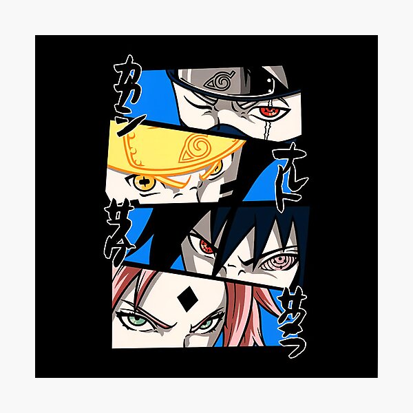 Item preview, Naruto Eyes – Legendary Shinobi Dojutsu Panel Art 2 designed and sold by PosterFuel.