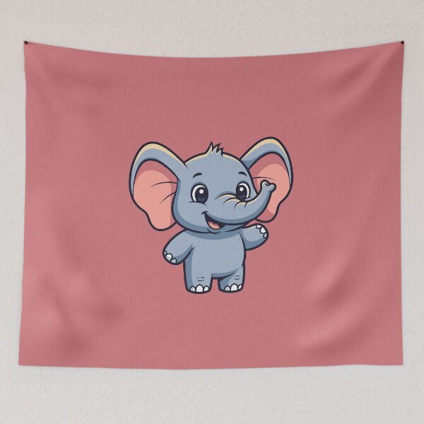 Item preview, Cute Baby Elephant Mascot designed and sold by Printips store.