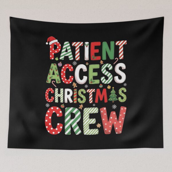 Item preview, Patient Access Christmas Crew, Cute Matching Hospital Staff Holiday Gift, Festive Medical Office Xmas Graphic Tee designed and sold by saloui.