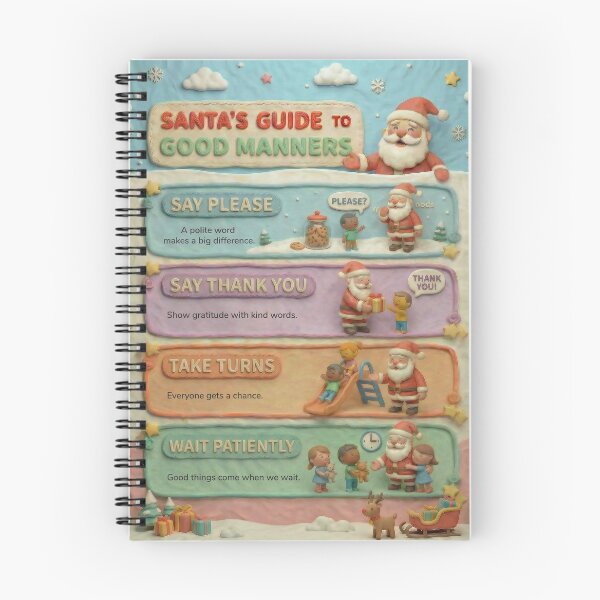 Item preview, Santa Classroom Illustration-Santa’s Guide to Good Manners designed and sold by sashica.