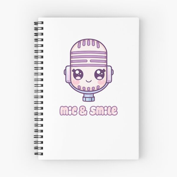 Item preview, Mic & Smile – Cute Kawaii Microphone Buddy designed and sold by Smile-AlNo.