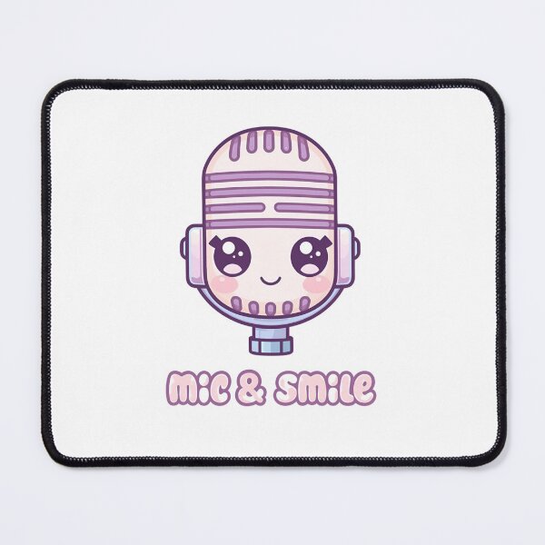 Item preview, Mic & Smile – Cute Kawaii Microphone Buddy designed and sold by Smile-AlNo.