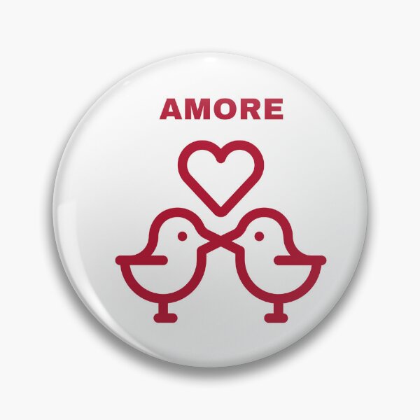Artikelvorschau, AMORE Minimalistisches Liebesvogel-Design entworfen und verkauft von TalkTee Me.