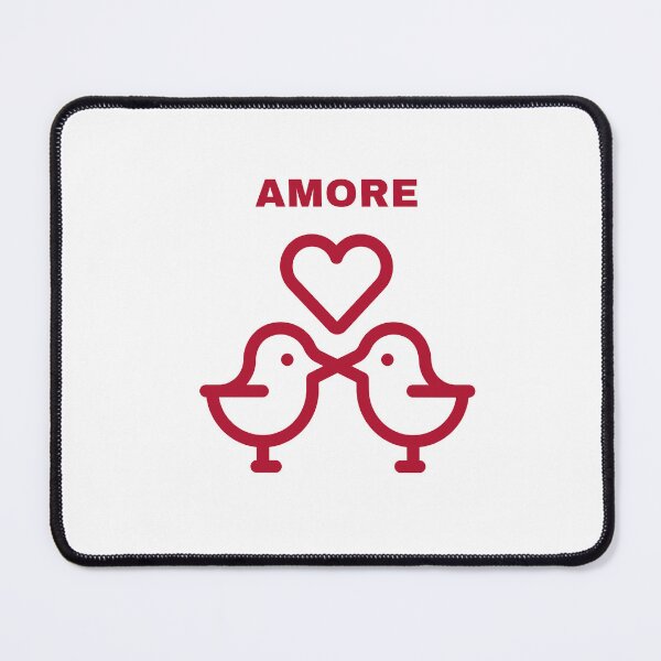Item preview, AMORE Minimalist Love Birds Design designed and sold by TalkTee Me.