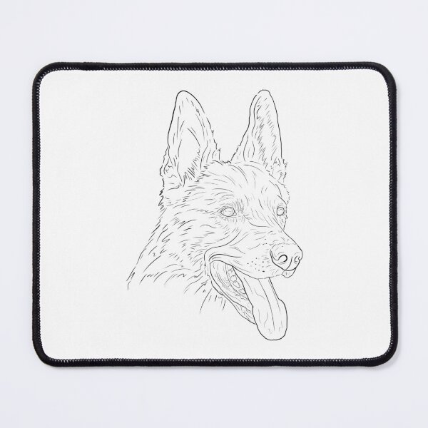 Item preview, German shepherd line art designed and sold by theartsyeq_art.