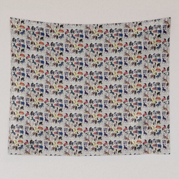 Item preview, Horses, by Utagawa Hiroshiage II (1847-48) Japanese woodblock print designed and sold by 2ndBloom.