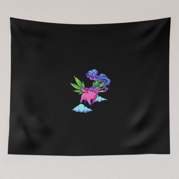 Item preview, High-Flying Neon Pig Art designed and sold by Color for Balance .