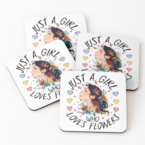 Item preview, Just a Girl Who loves Flowers designed and sold by MoSaid.