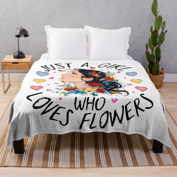 Item preview, Just a Girl Who loves Flowers designed and sold by MoSaid.