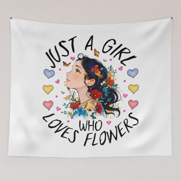 Item preview, Just a Girl Who loves Flowers designed and sold by MoSaid.