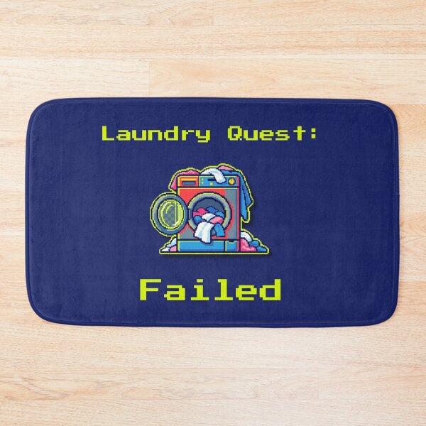 Item preview, Laundry Quest Failed – Retro Pixel Art Gaming Style designed and sold by MadeInNapTime.