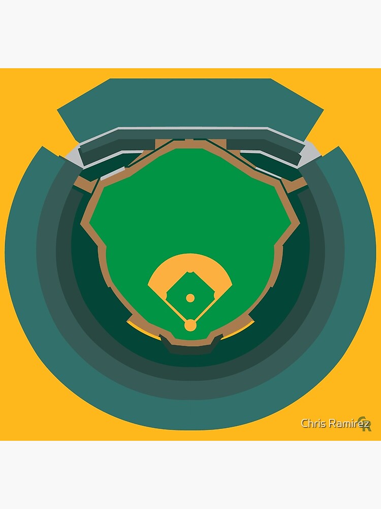 Oakland A's Elephant Baseball Metal Print for Sale by OrganicGraphic