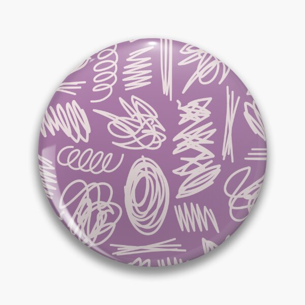 Item preview, purple and white doodles scribbles pattern designed and sold by winterpumpkin.