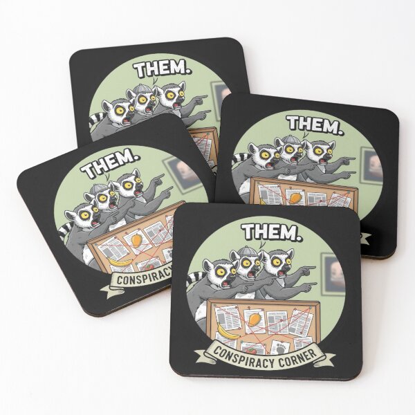 Item preview, THEM. – Funny Lemur Conspiracy Board Meme designed and sold by Whisky1111.