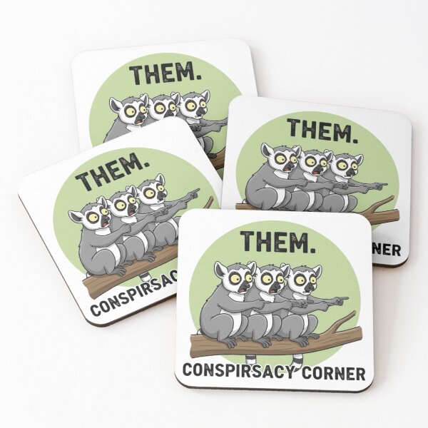 Item preview, Conspiracy Corner – Lemur Meme Investigation designed and sold by Whisky1111.