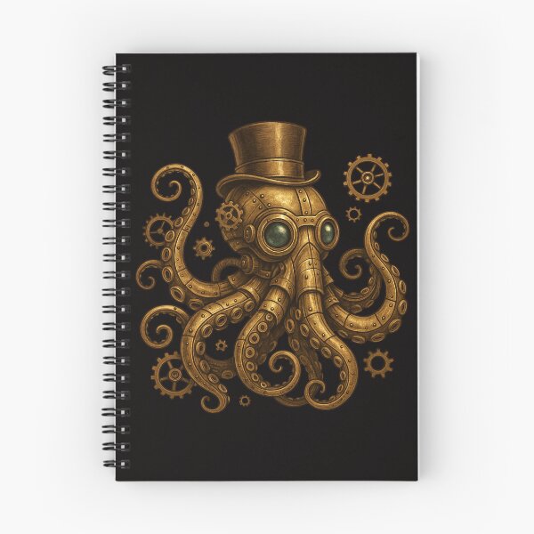 Item preview, Steampunk Octopus Gentleman Mechanical Art designed and sold by Papier Atelier Art.
