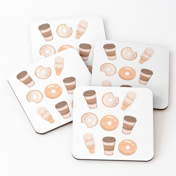 Item preview,  Donuts , Coffee And Ice Cream Pattern designed and sold by CandyAppleCats.