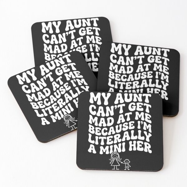 Item preview, Funny Aunt Mini Me, My Aunt Can’t Get Mad at Me Quote Gift, Cute Niece Family Matching Graphic Tee designed and sold by saloui.