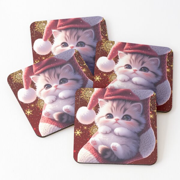Item preview, Santa Hat Cat in Christmas Stocking,Christmas Kitten in Stocking designed and sold by OLYUS.