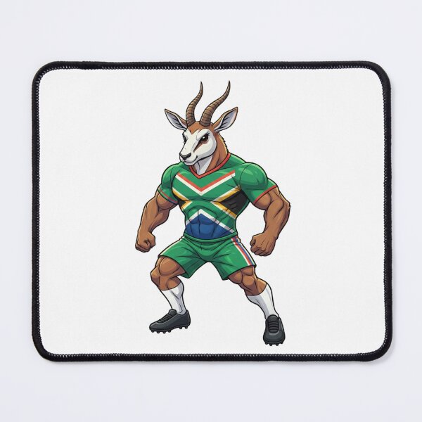 Item preview, Powerful South African Springbok Football Mascot 2026 designed and sold by ArtByKatti.