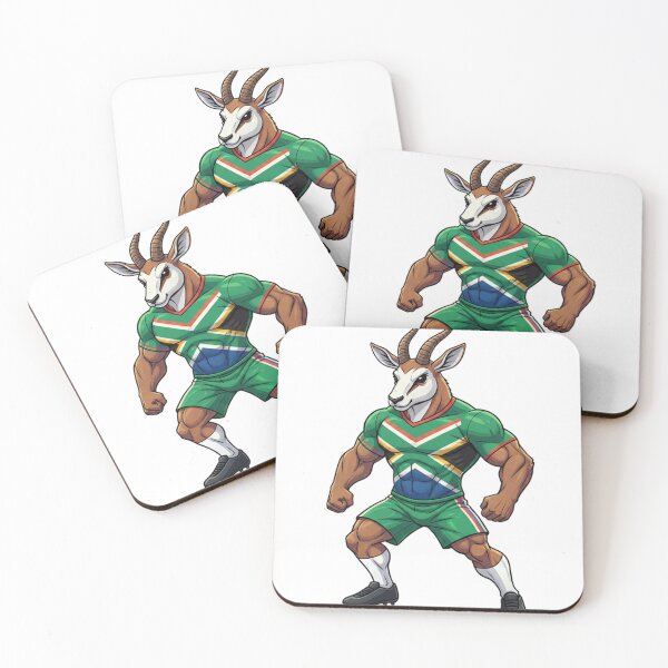 Item preview, Powerful South African Springbok Football Mascot 2026 designed and sold by ArtByKatti.