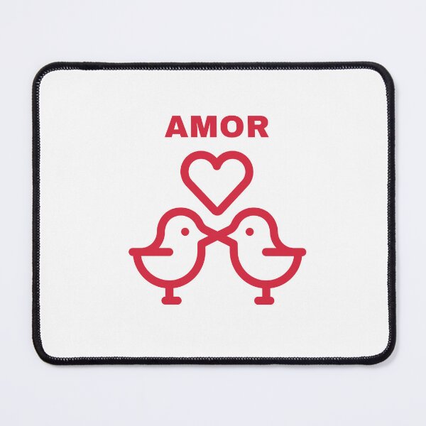Item preview, AMOR Minimalist Love Birds Design designed and sold by TalkTee Me.