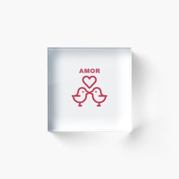 Artikelvorschau, AMOR Minimalistisches Liebesvogel-Design entworfen und verkauft von TalkTee Me.